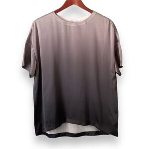 Badgley Mischka Washable Silk Ombré Blouse NWT Size Medium